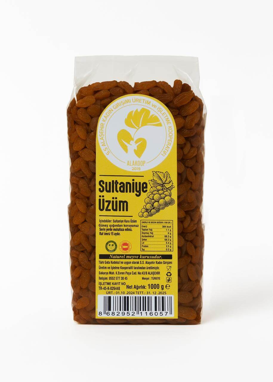 1 Kg. Sultaniye Kuru Üzüm