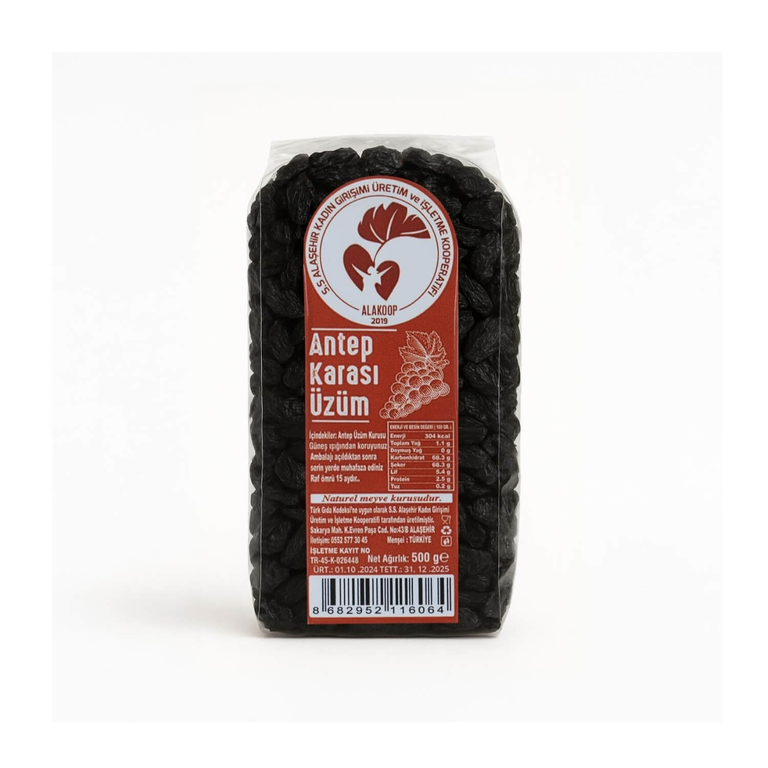 500 Gr. Antep Karası Kuru Üzüm