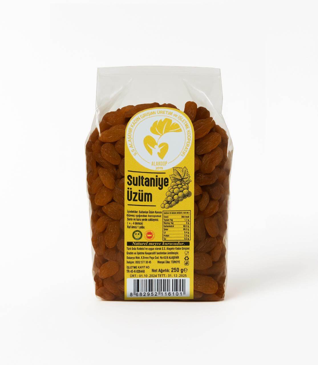 250 Gr Sultaniye Kuru Üzüm